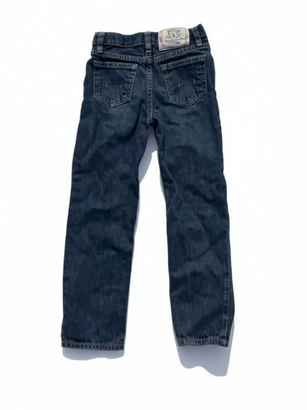 Dark Wash Straight Leg Jeans - Classic Indigo
